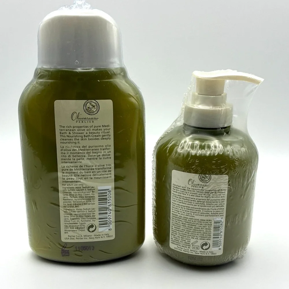 Olivarium‎ Perlier Bath Shower Cream and Velvety Soap 2 pc Set New Sealed